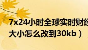 7x24小时全球实时财经快讯（实时快讯照片大小怎么改到30kb）