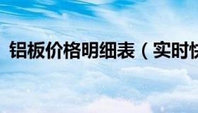 铝板价格明细表（实时快讯3mm铝板价格）