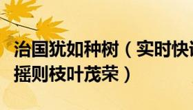 治国犹如种树（实时快讯治国犹如栽树本根不摇则枝叶茂荣）