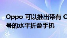 Oppo 可以推出带有 Oppo Find N Fold 绰号的水平折叠手机