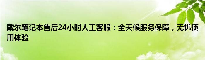 戴尔笔记本售后服务部 戴尔笔记本 客服