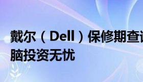 戴尔（Dell）保修期查询全攻略：保障您的电脑投资无忧